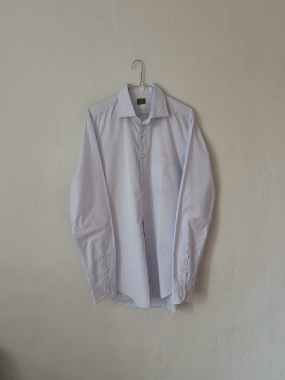 Sid Mashburn Light Blue Poplin Spread Collar Dress Shirt Appr. Men’s Medium